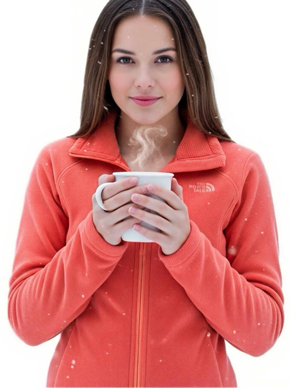 The North Face | Osito Fleeze Zip Up Jacket Orange Color Woman’s Medium